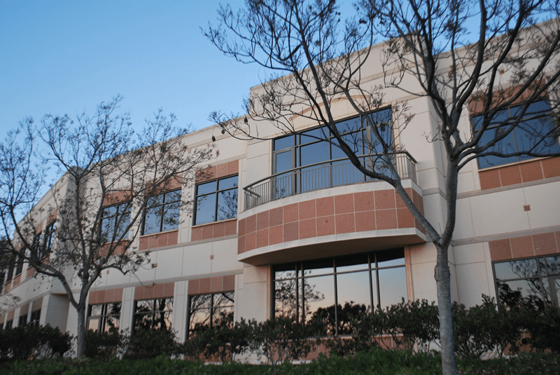 Exterior of beige 2 story commercial office space